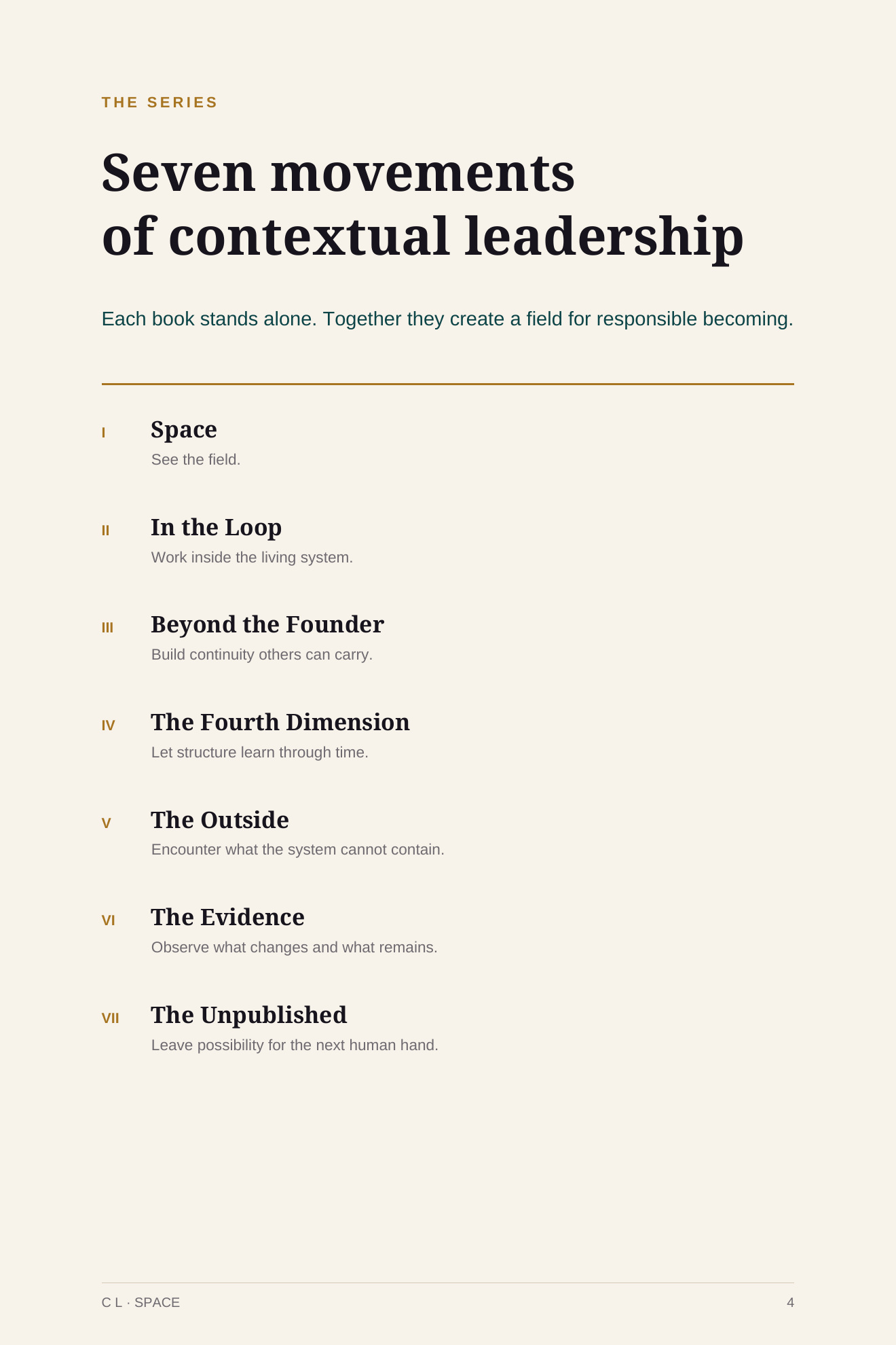 C L: The Living Context, page 7 of 118