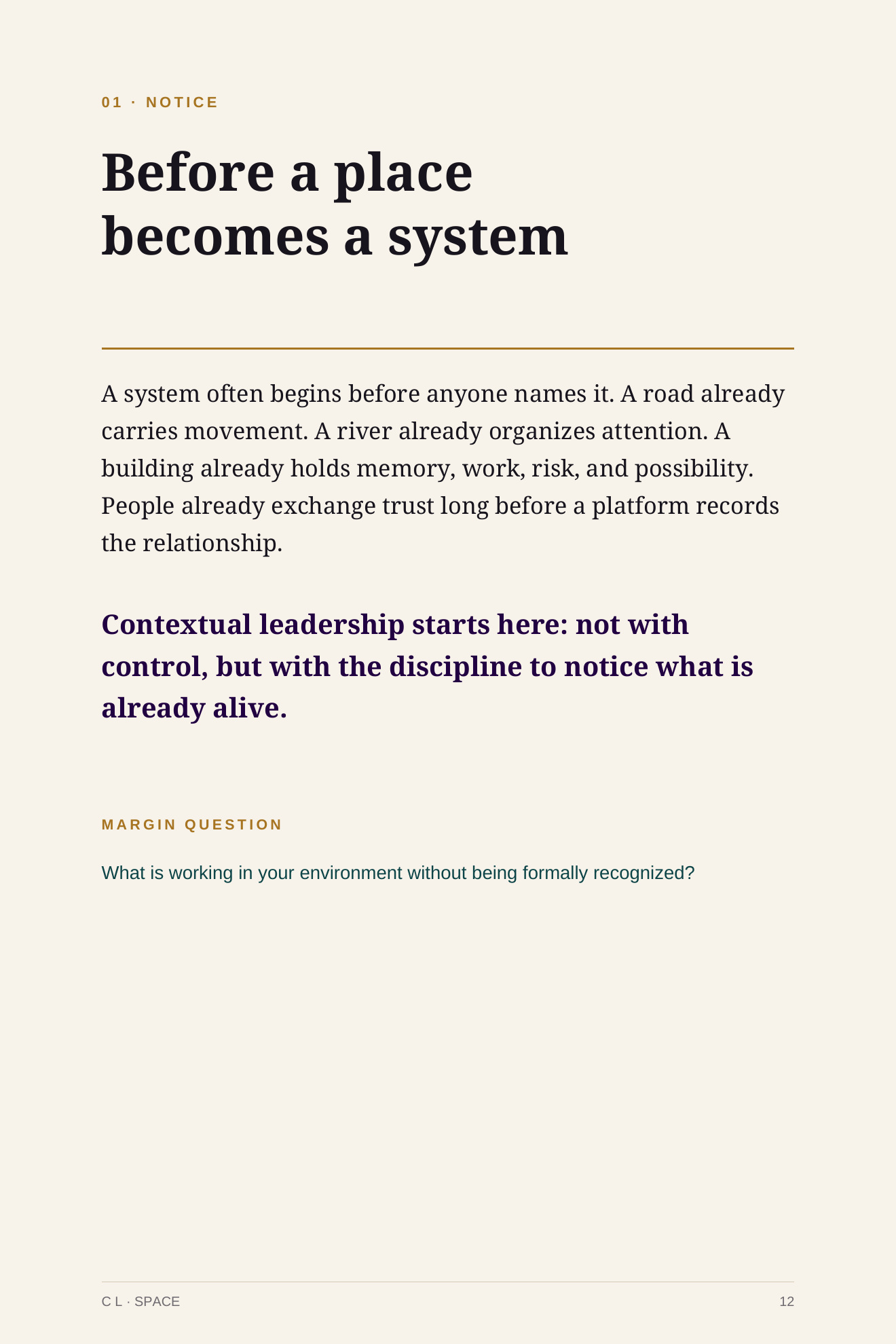 C L: The Living Context, page 15 of 118