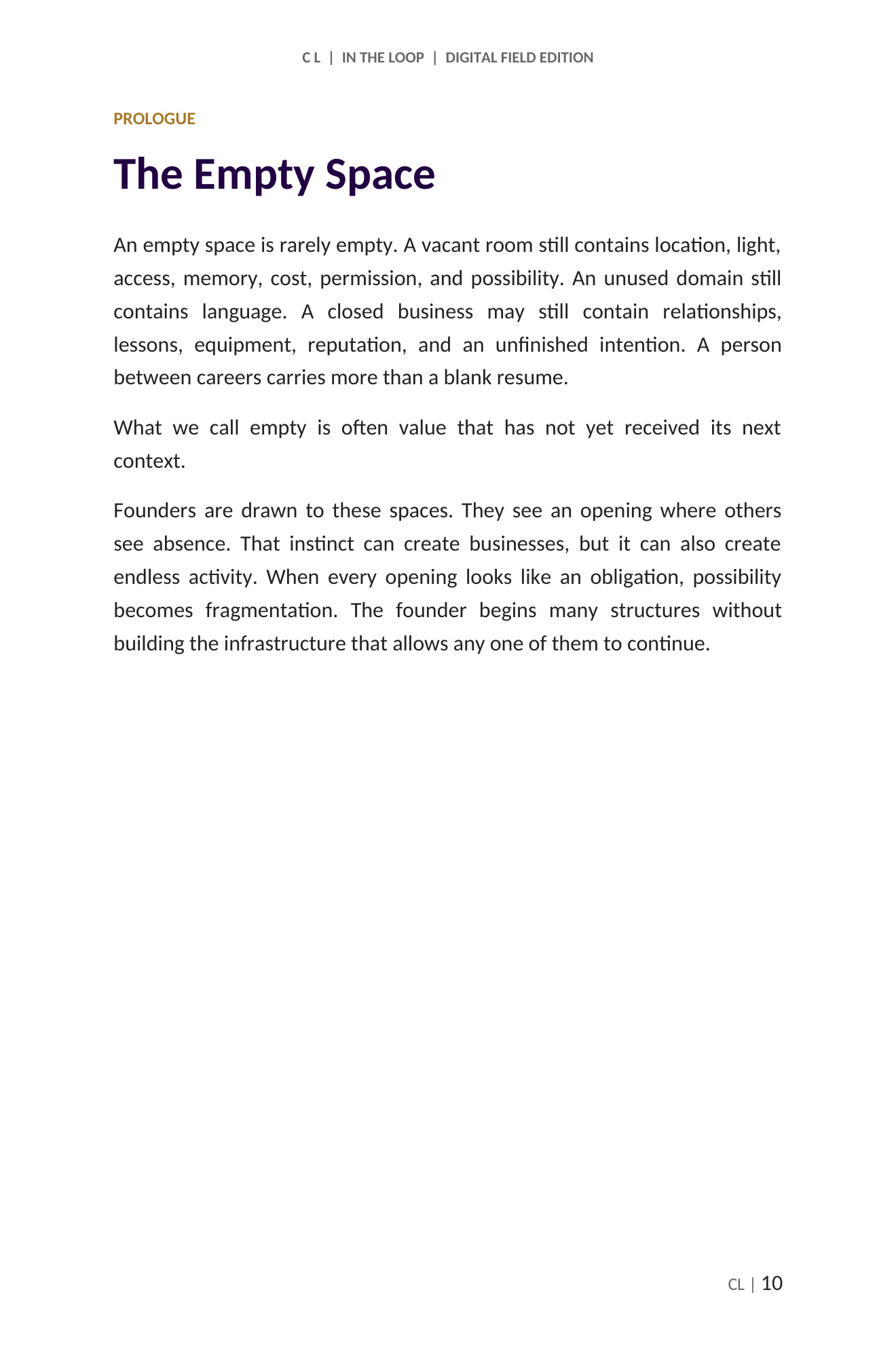 C L: The Living Context, page 37 of 118