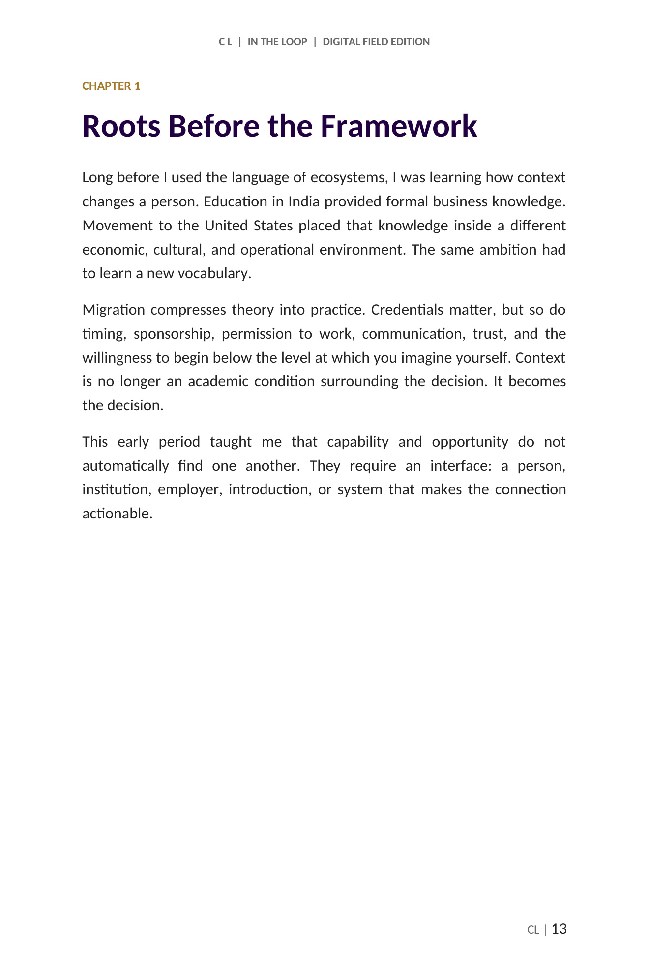 C L: The Living Context, page 40 of 118