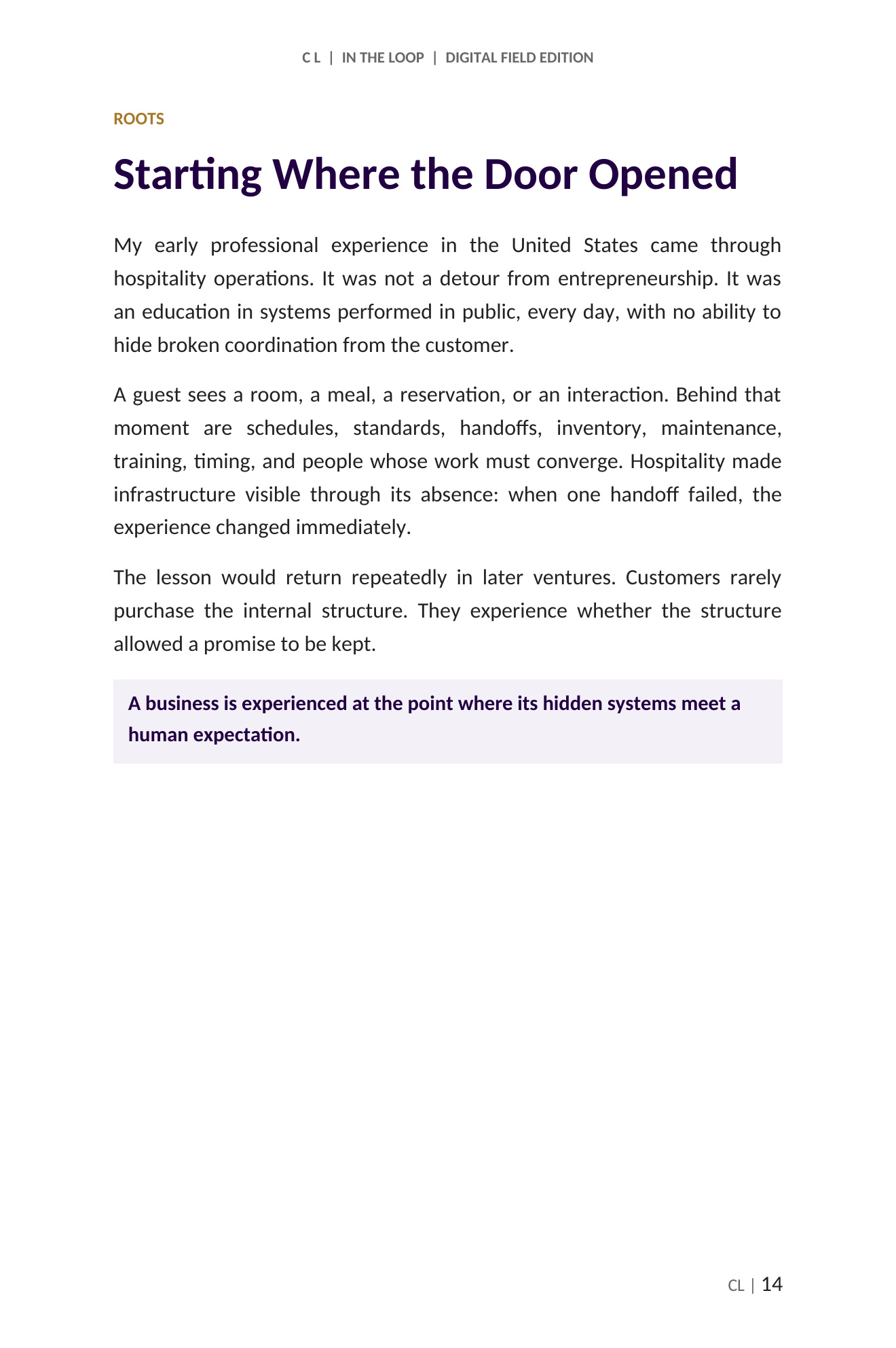 C L: The Living Context, page 41 of 118
