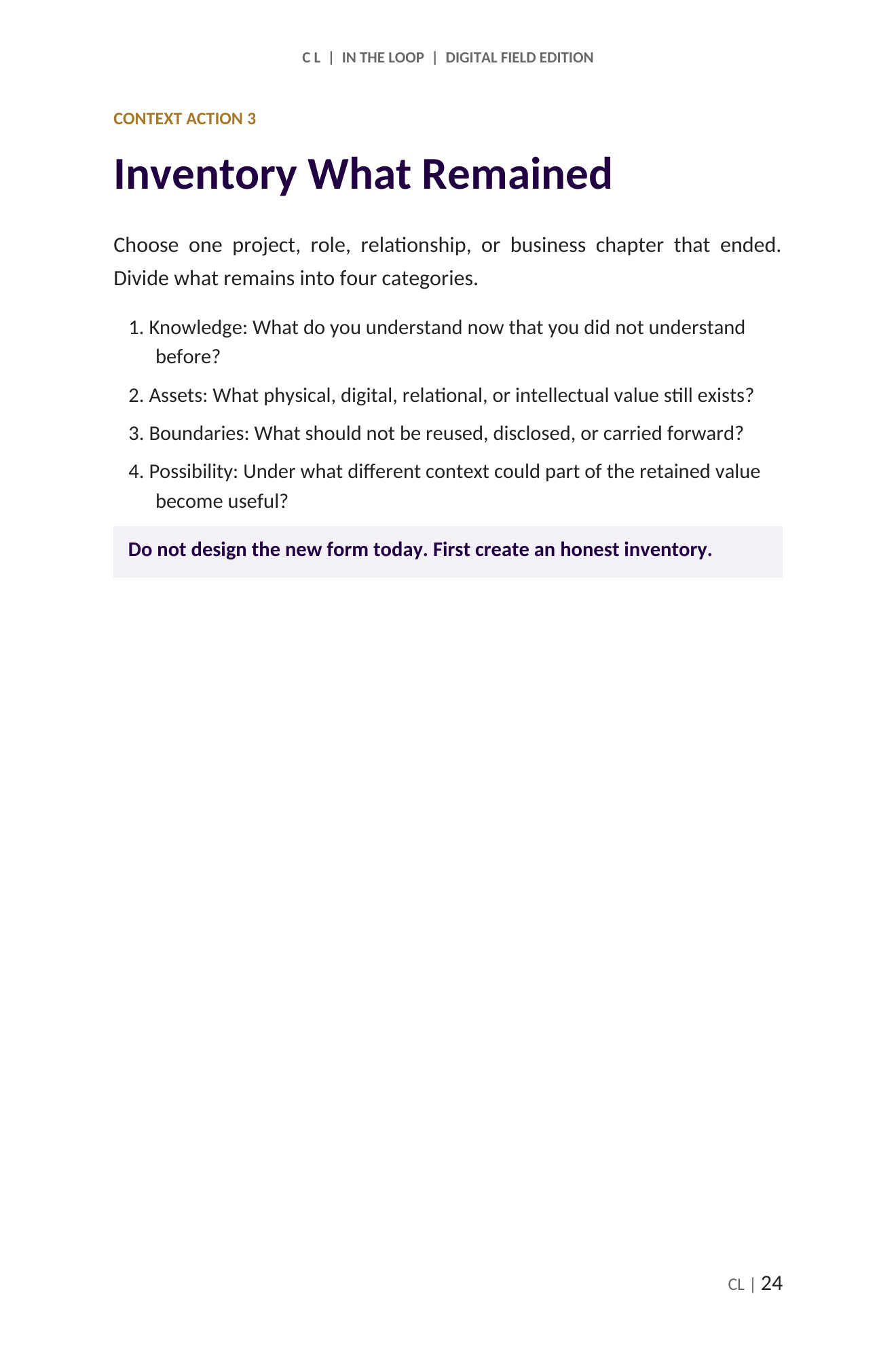 C L: The Living Context, page 51 of 118