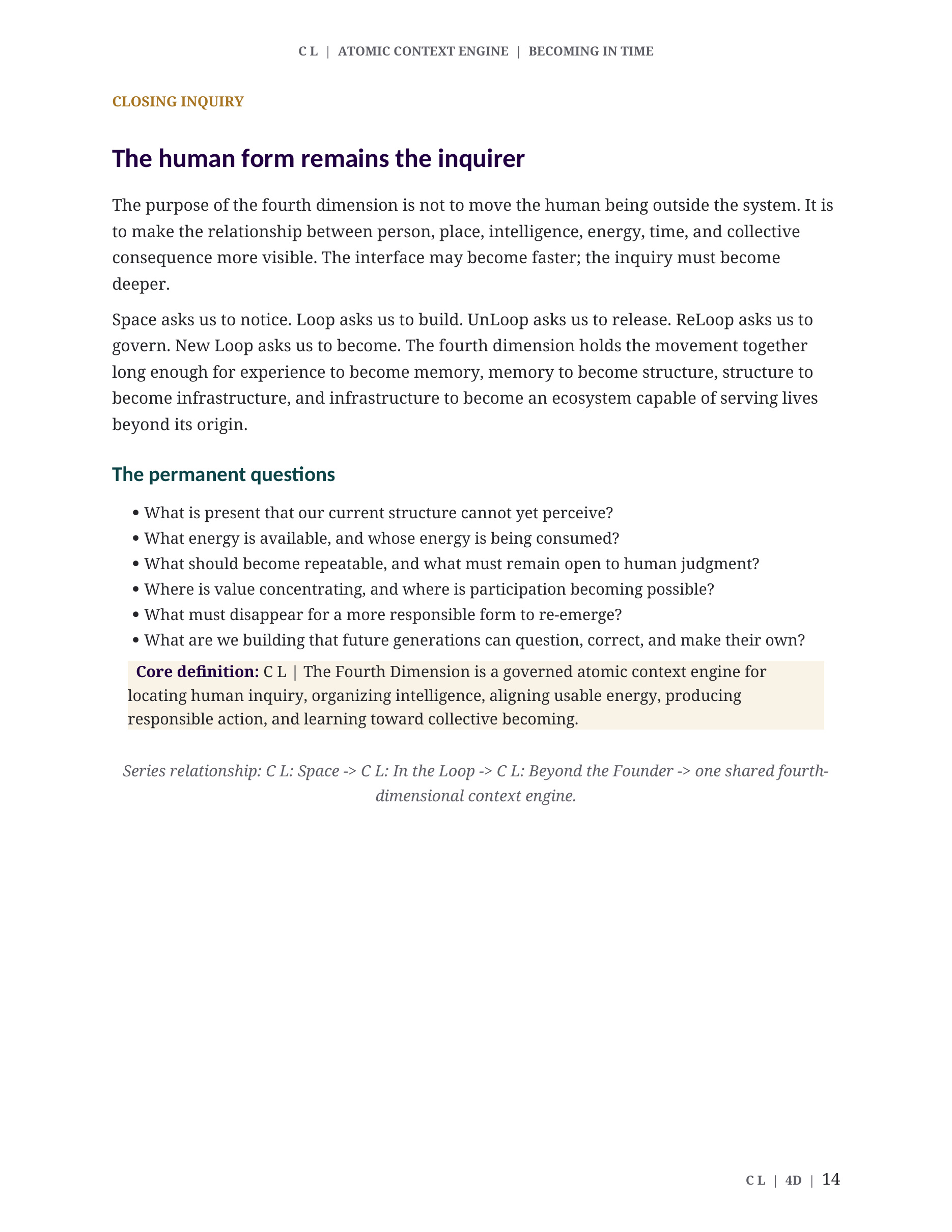 C L: The Living Context, page 76 of 118
