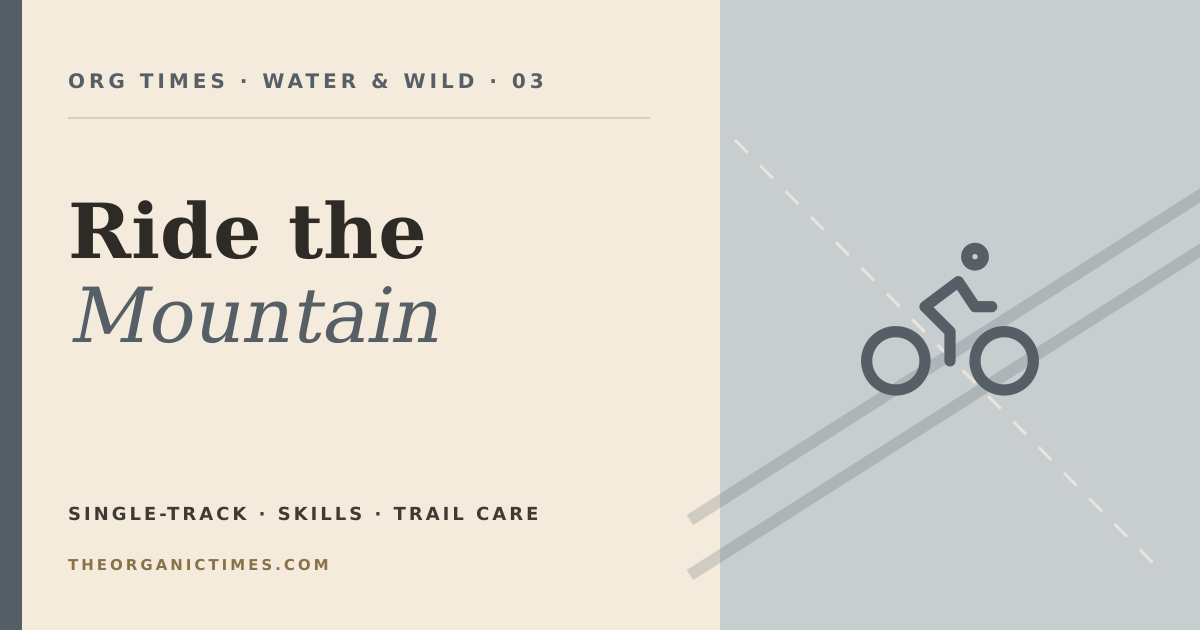 ORG Times editorial card for Ride Ellijay: Exploring Georgia’s Mountain Biking Capital
