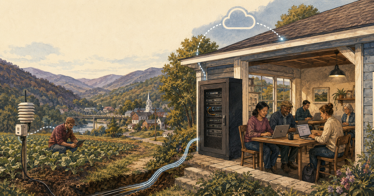 ORG Times editorial card for Rural Digital Infrastructure Without Hyperscale Data Centers