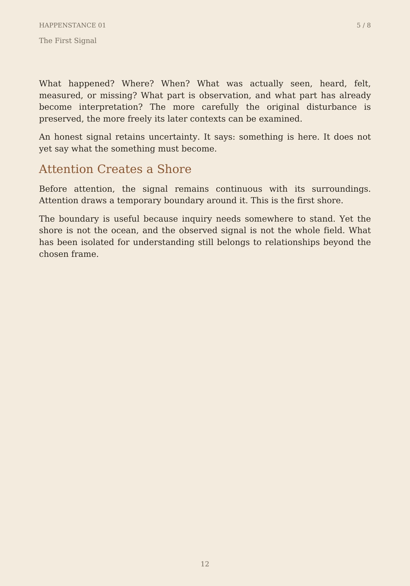 The Unformed Spaces, page 12 of 148