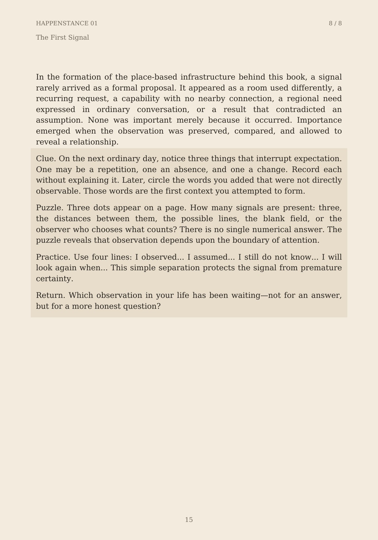 The Unformed Spaces, page 15 of 148