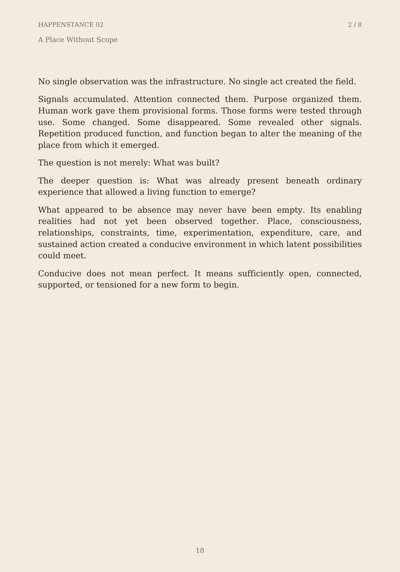 The Unformed Spaces, page 18 of 148