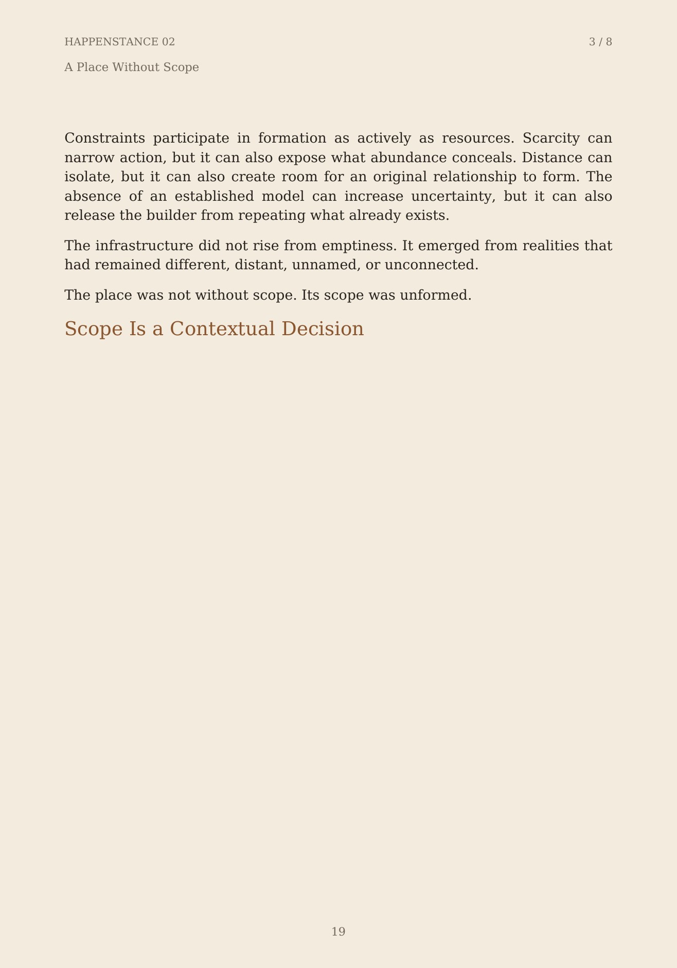 The Unformed Spaces, page 19 of 148
