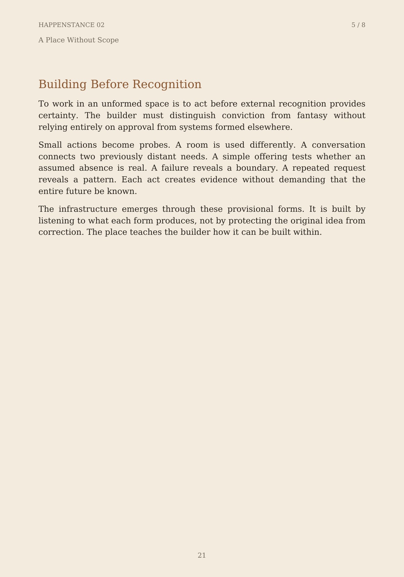 The Unformed Spaces, page 21 of 148