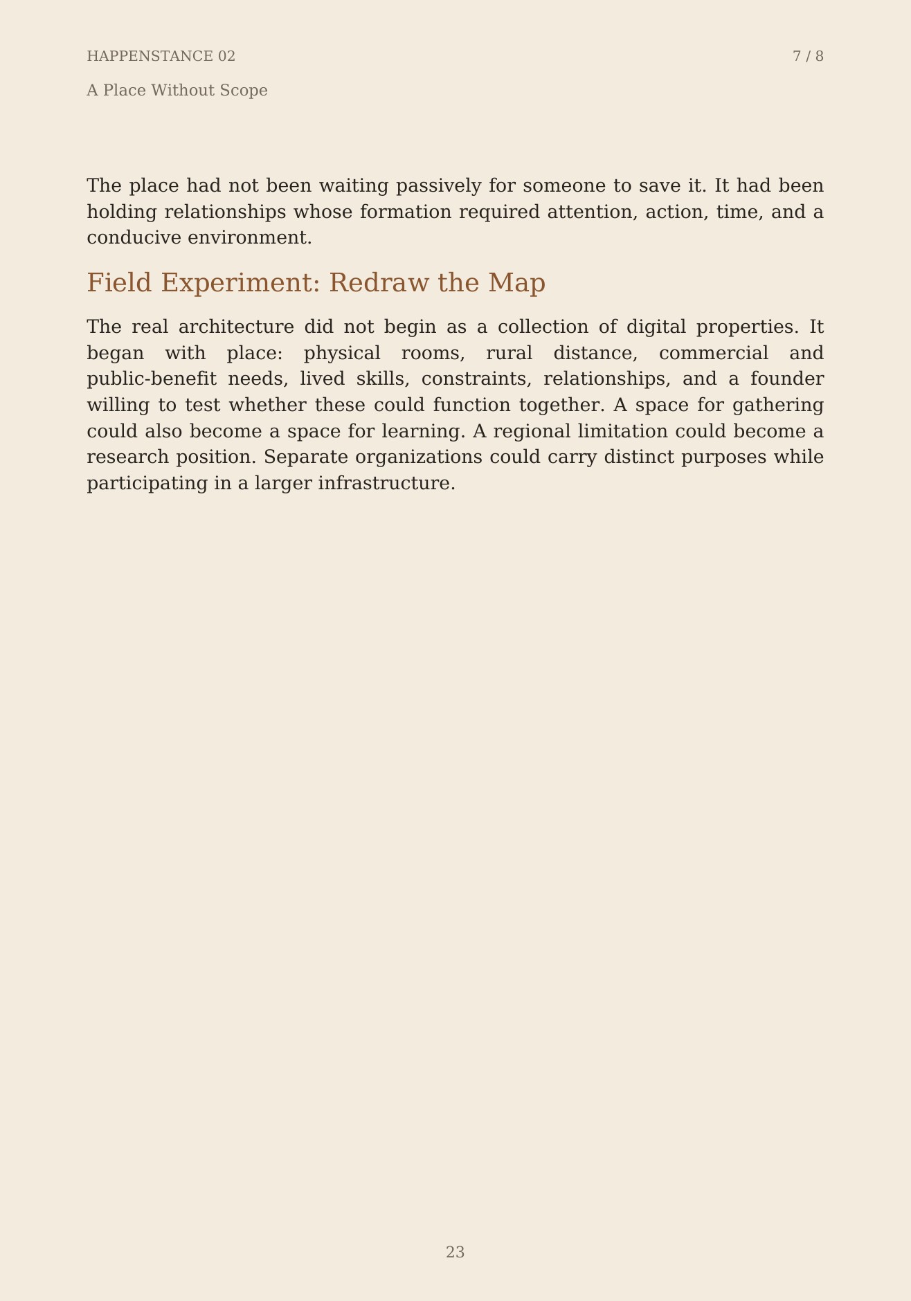 The Unformed Spaces, page 23 of 148