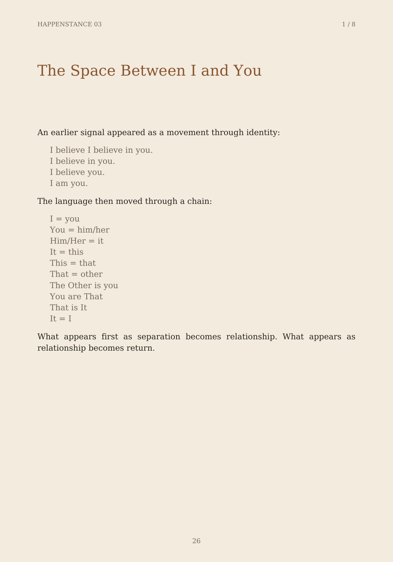 The Unformed Spaces, page 26 of 148
