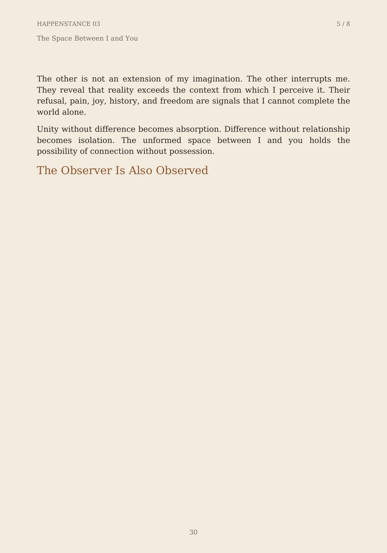 The Unformed Spaces, page 30 of 148