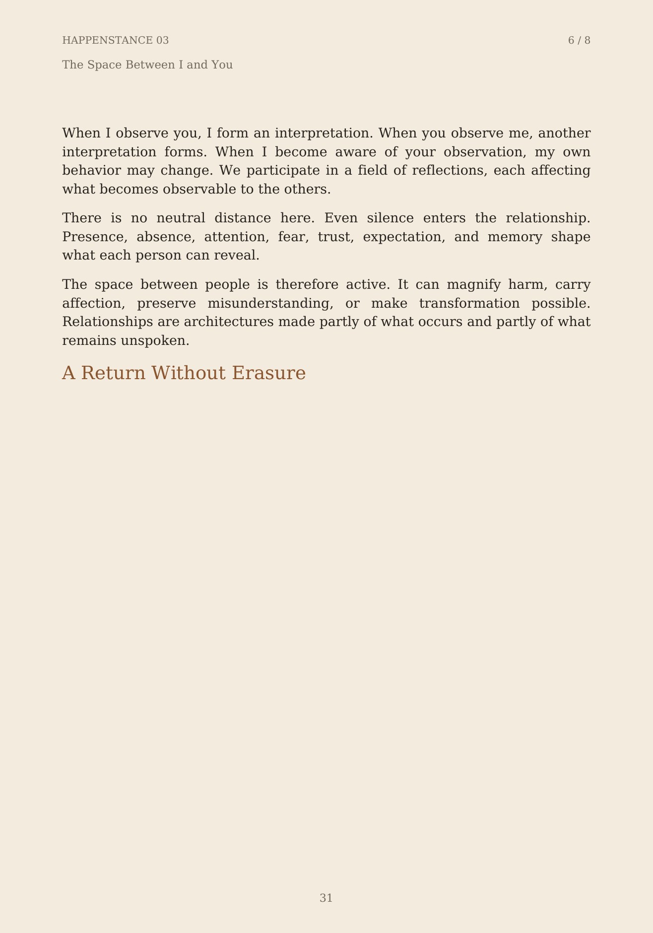 The Unformed Spaces, page 31 of 148