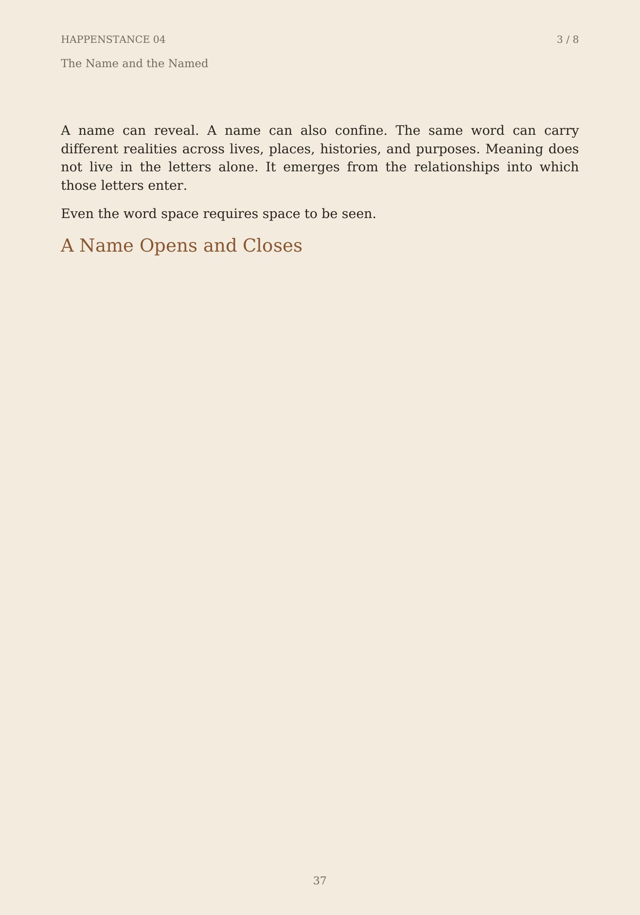 The Unformed Spaces, page 37 of 148
