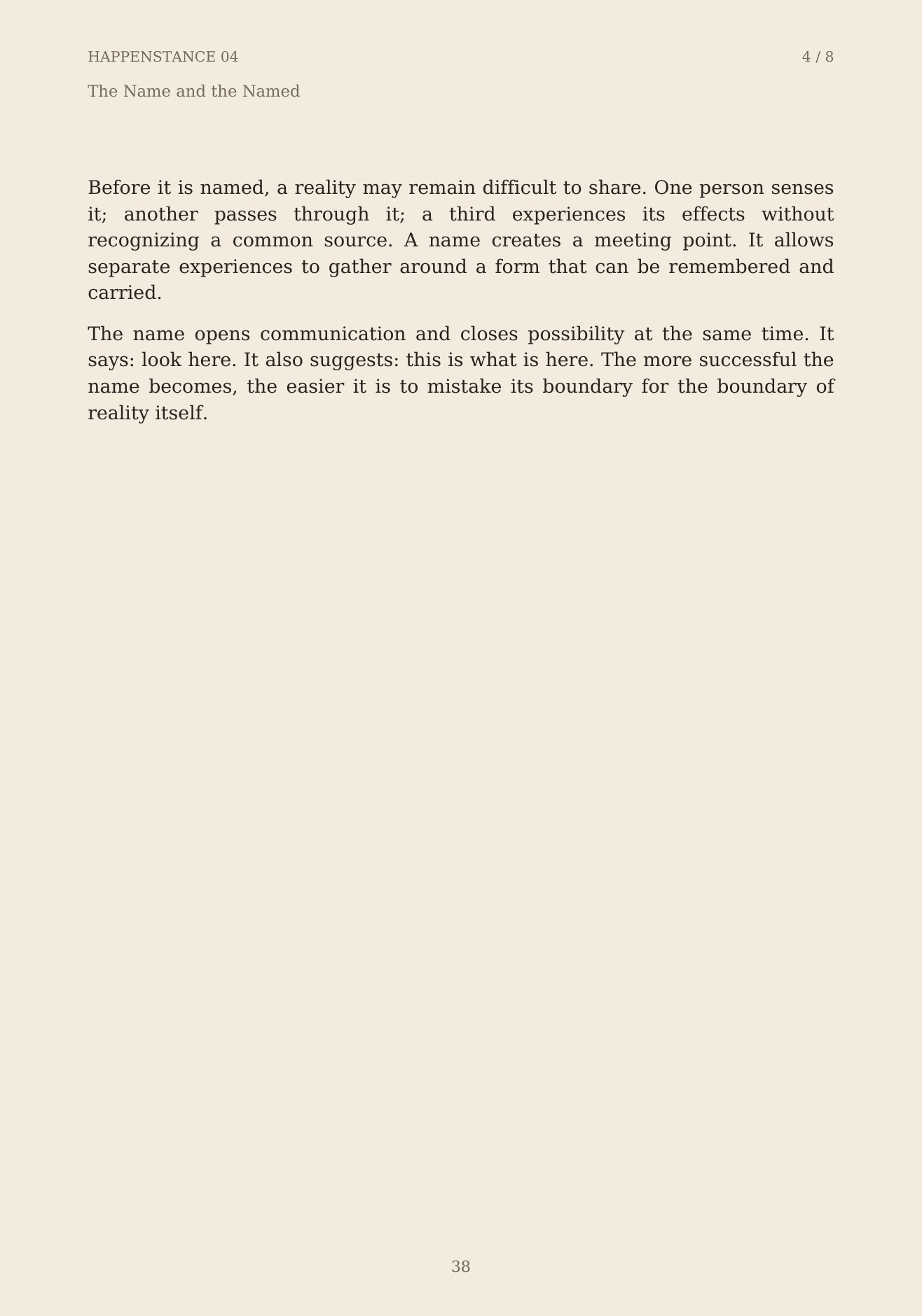 The Unformed Spaces, page 38 of 148