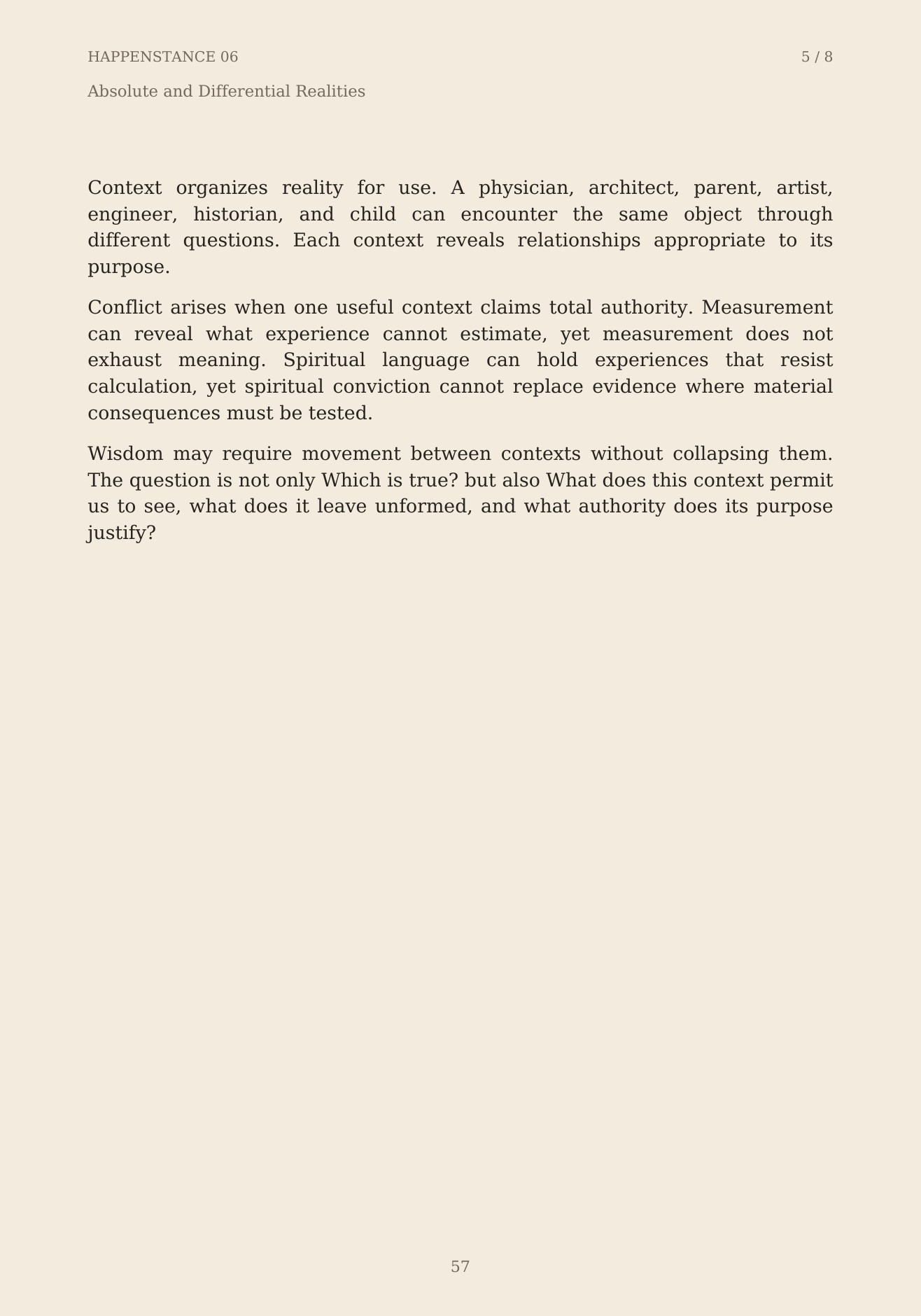 The Unformed Spaces, page 57 of 148