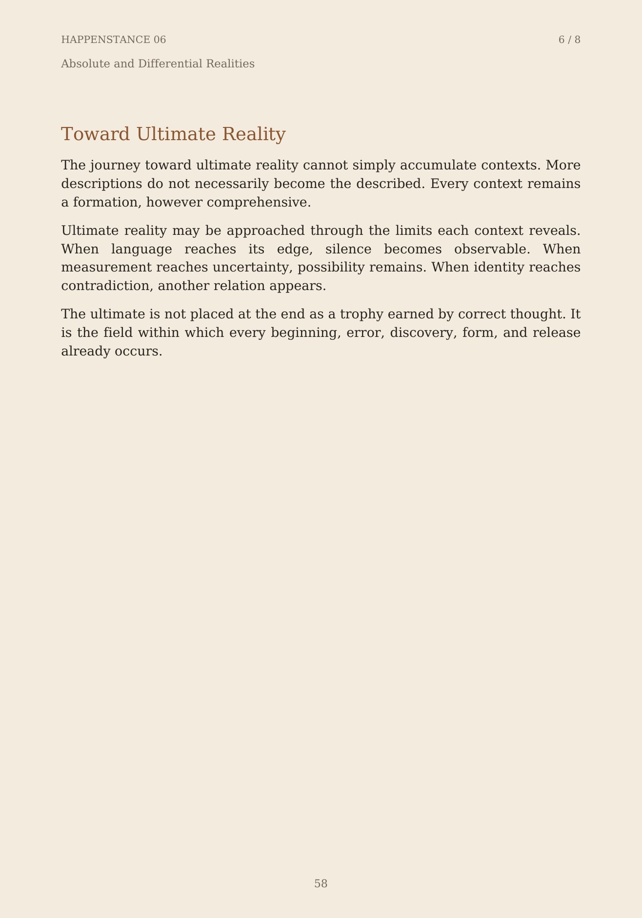 The Unformed Spaces, page 58 of 148