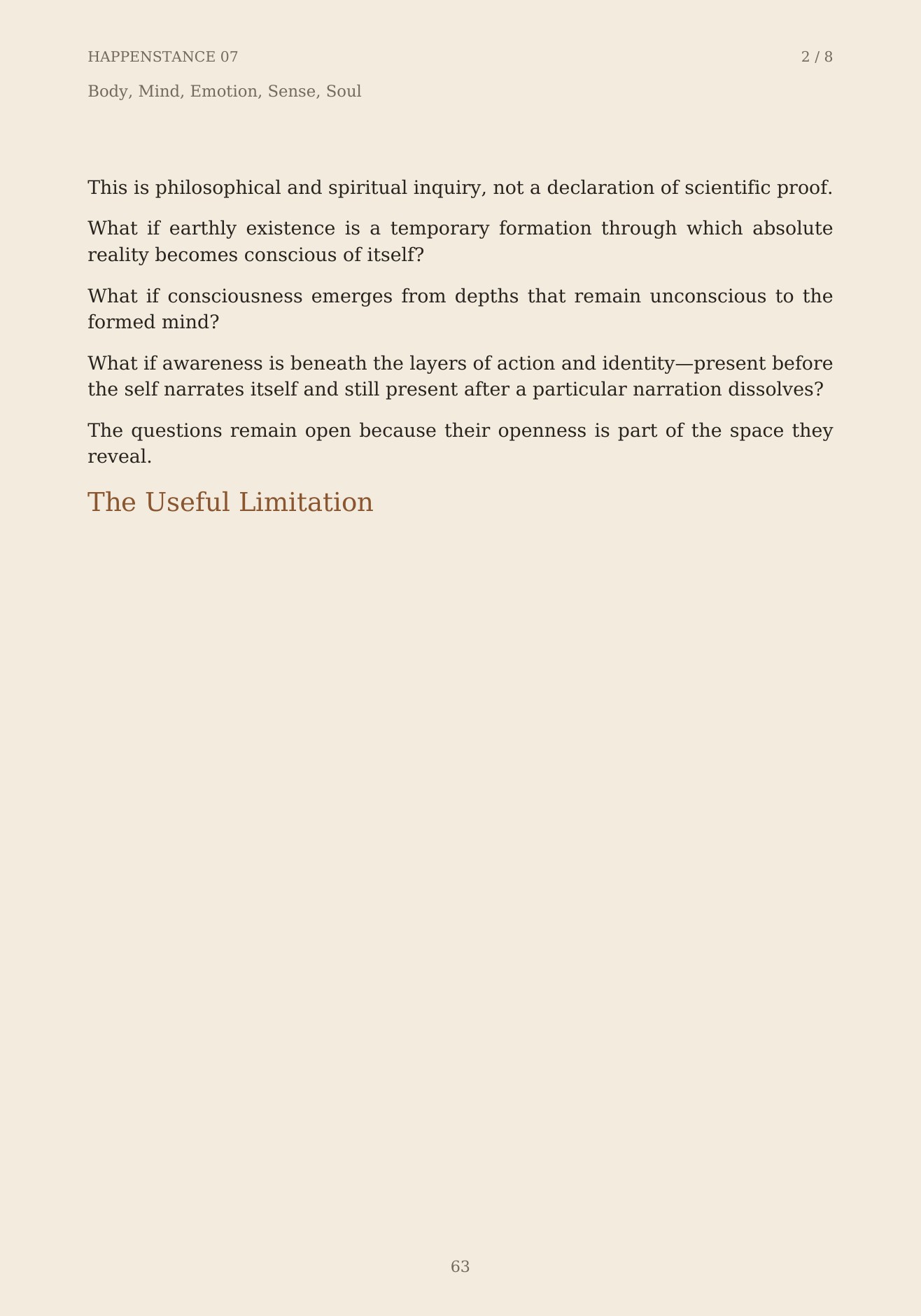 The Unformed Spaces, page 63 of 148