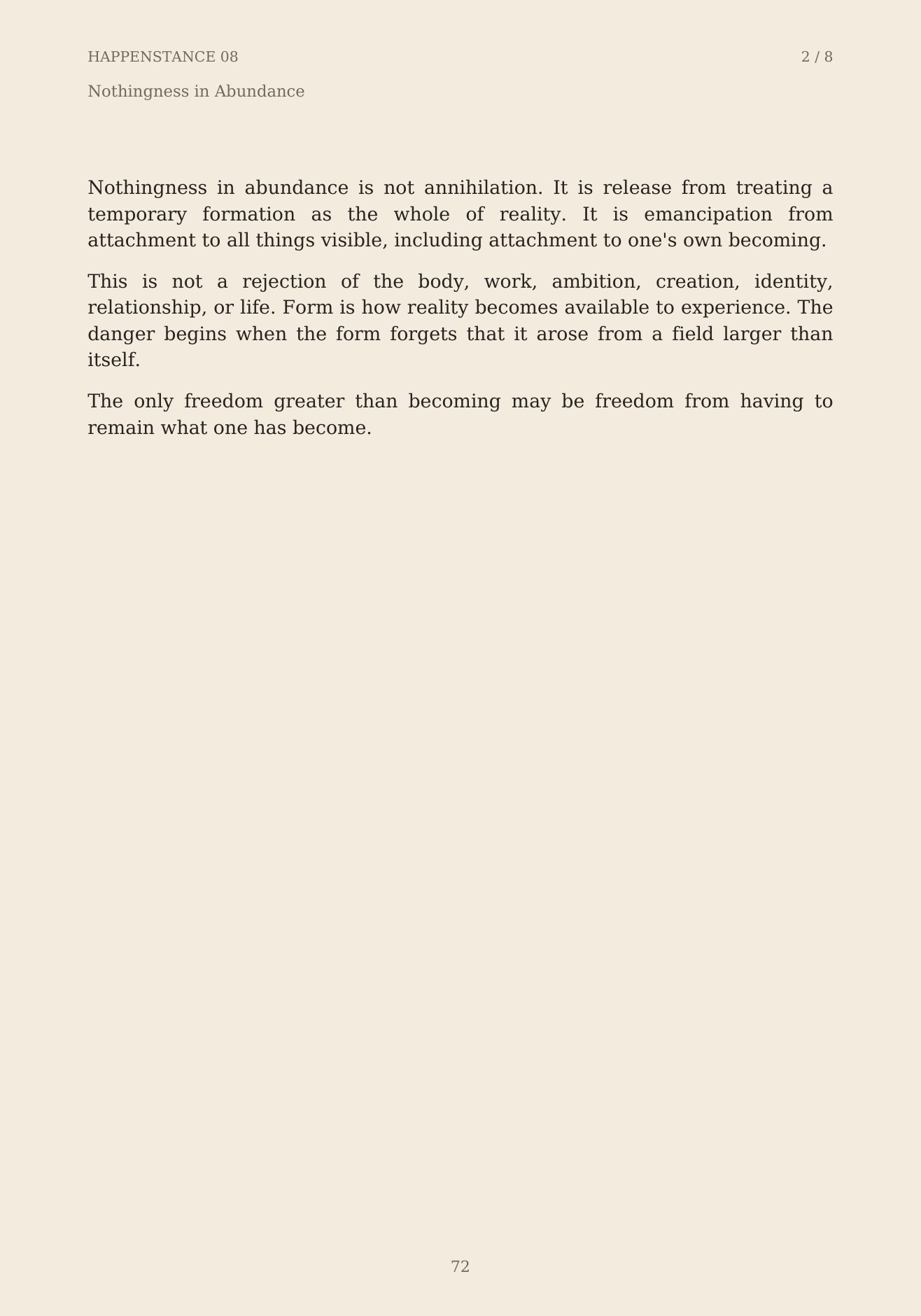 The Unformed Spaces, page 72 of 148