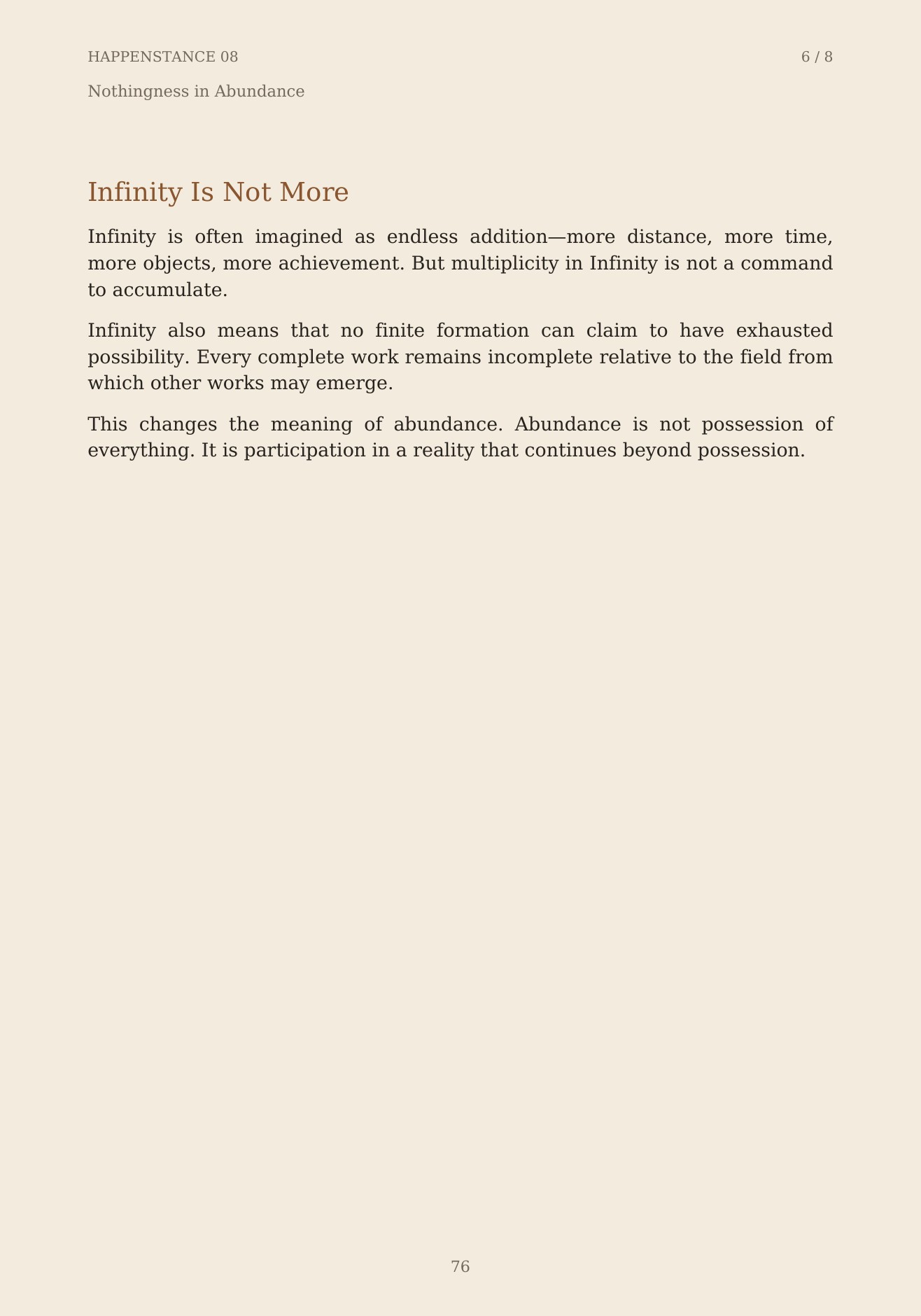 The Unformed Spaces, page 76 of 148