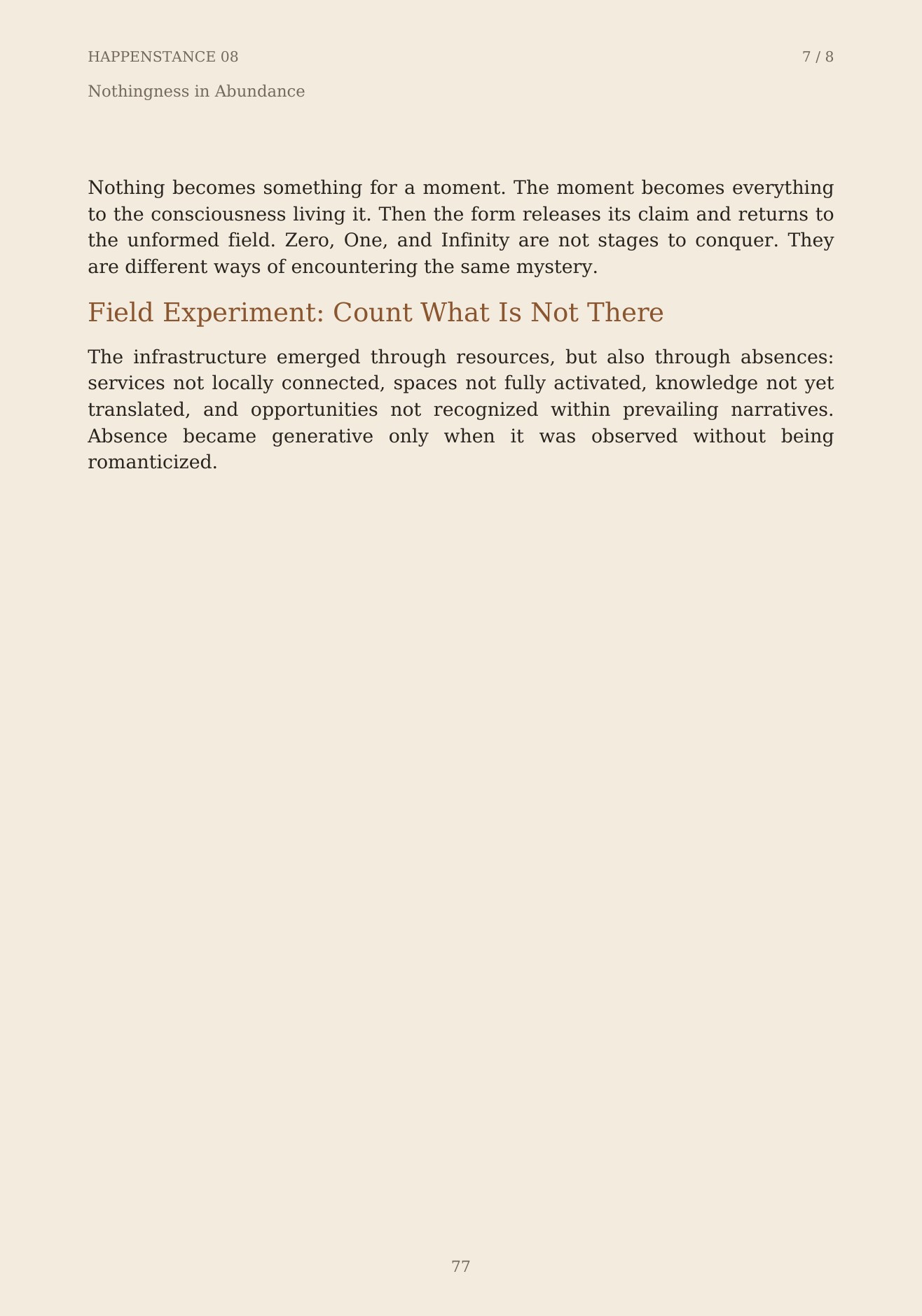 The Unformed Spaces, page 77 of 148