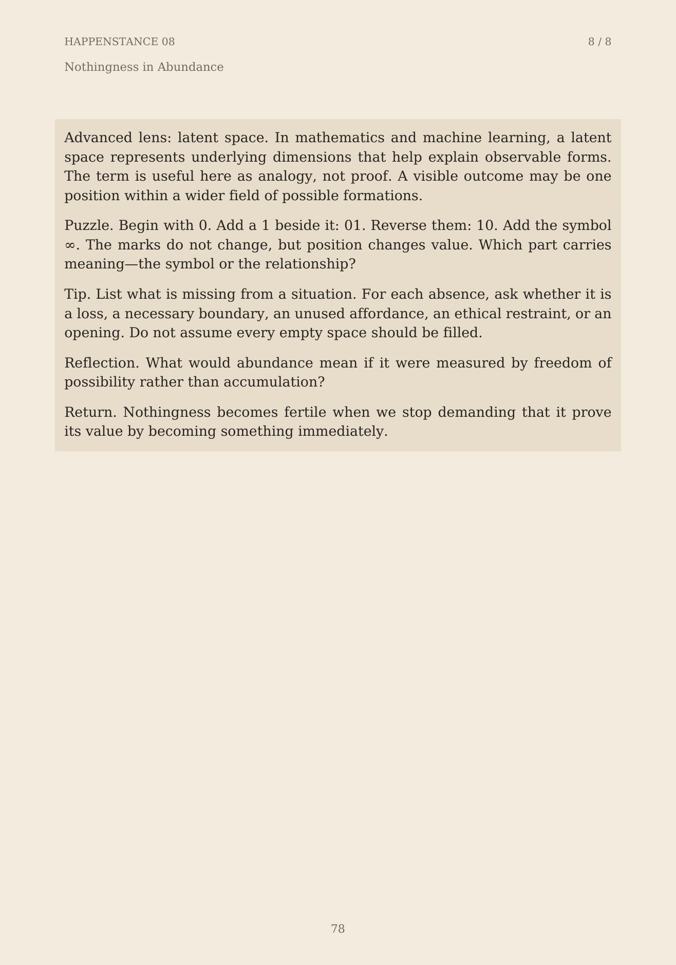 The Unformed Spaces, page 78 of 148