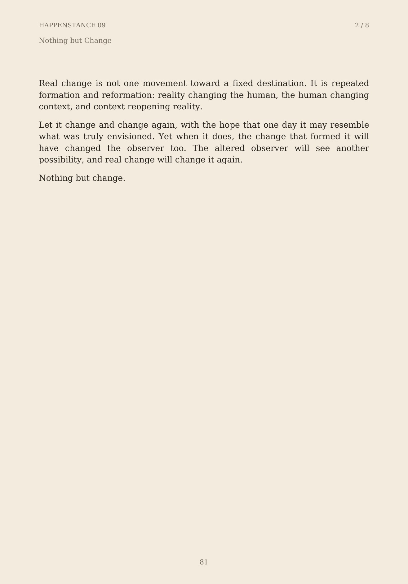 The Unformed Spaces, page 81 of 148