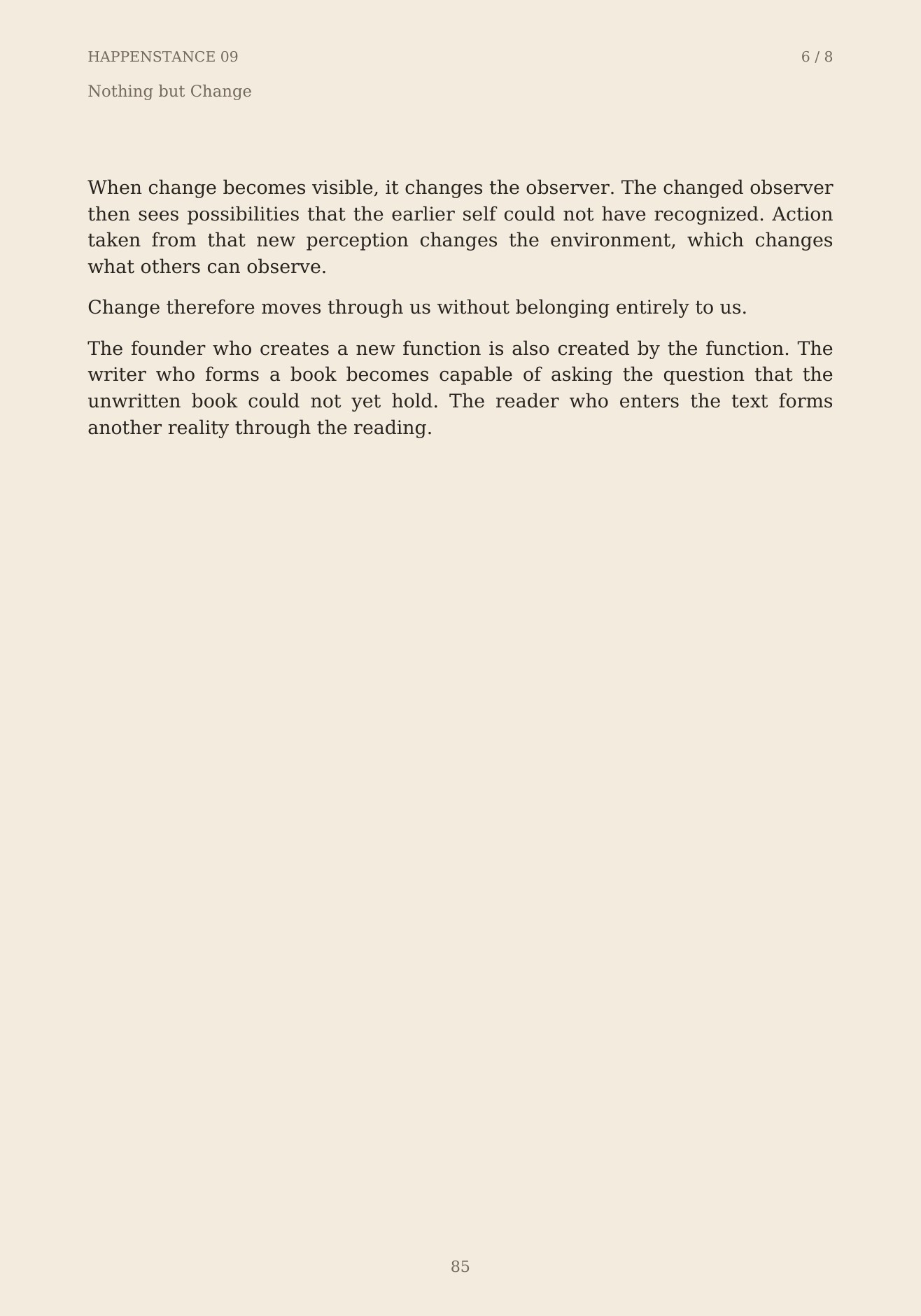 The Unformed Spaces, page 85 of 148