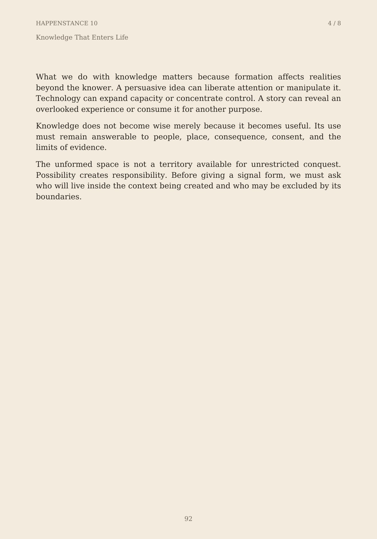 The Unformed Spaces, page 92 of 148