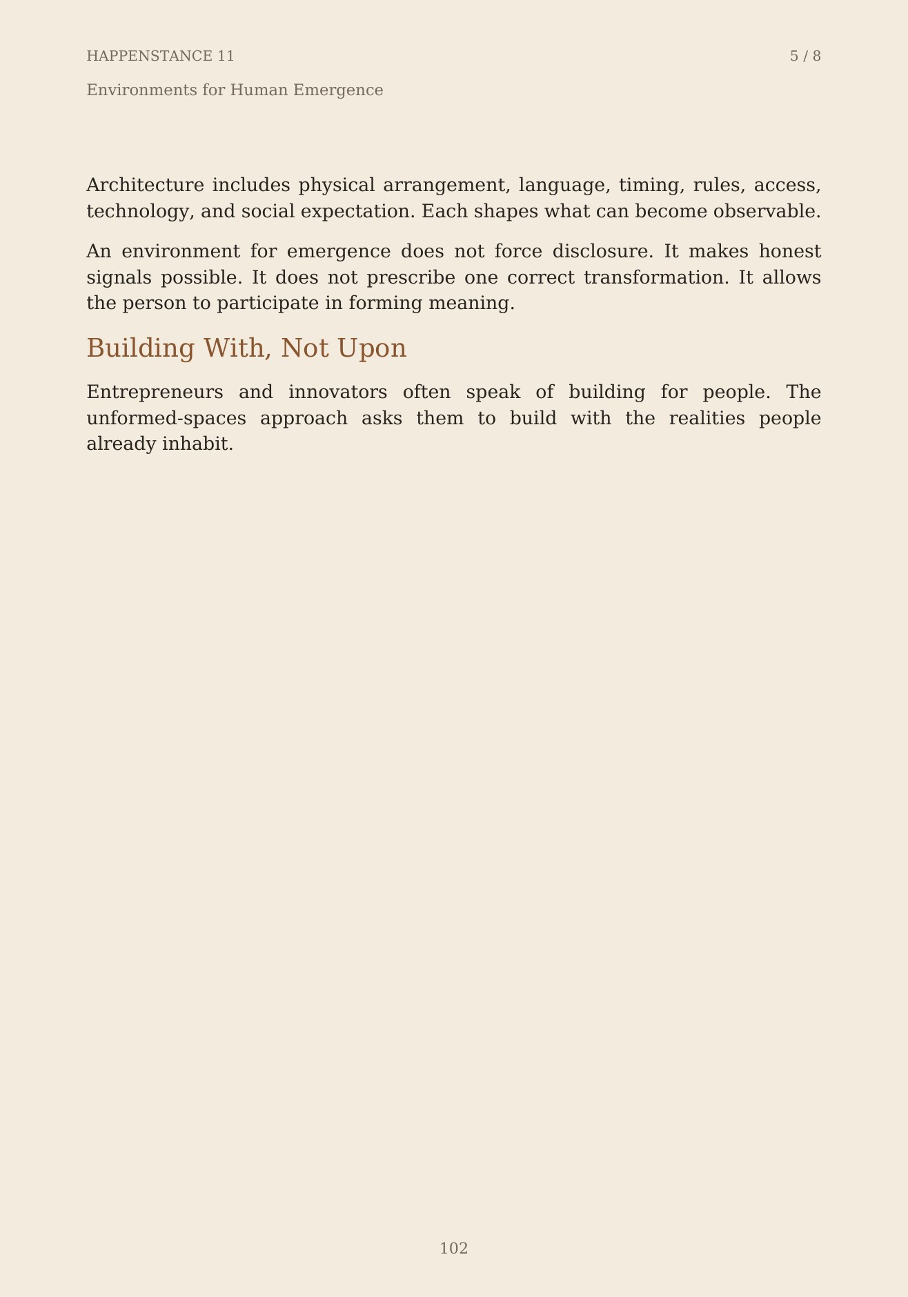 The Unformed Spaces, page 102 of 148