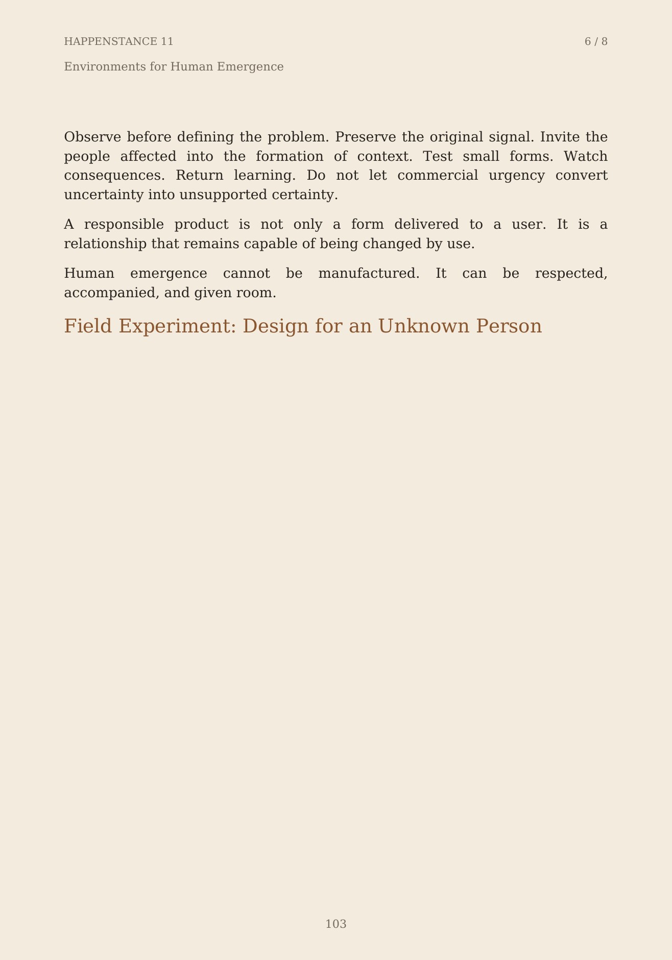 The Unformed Spaces, page 103 of 148