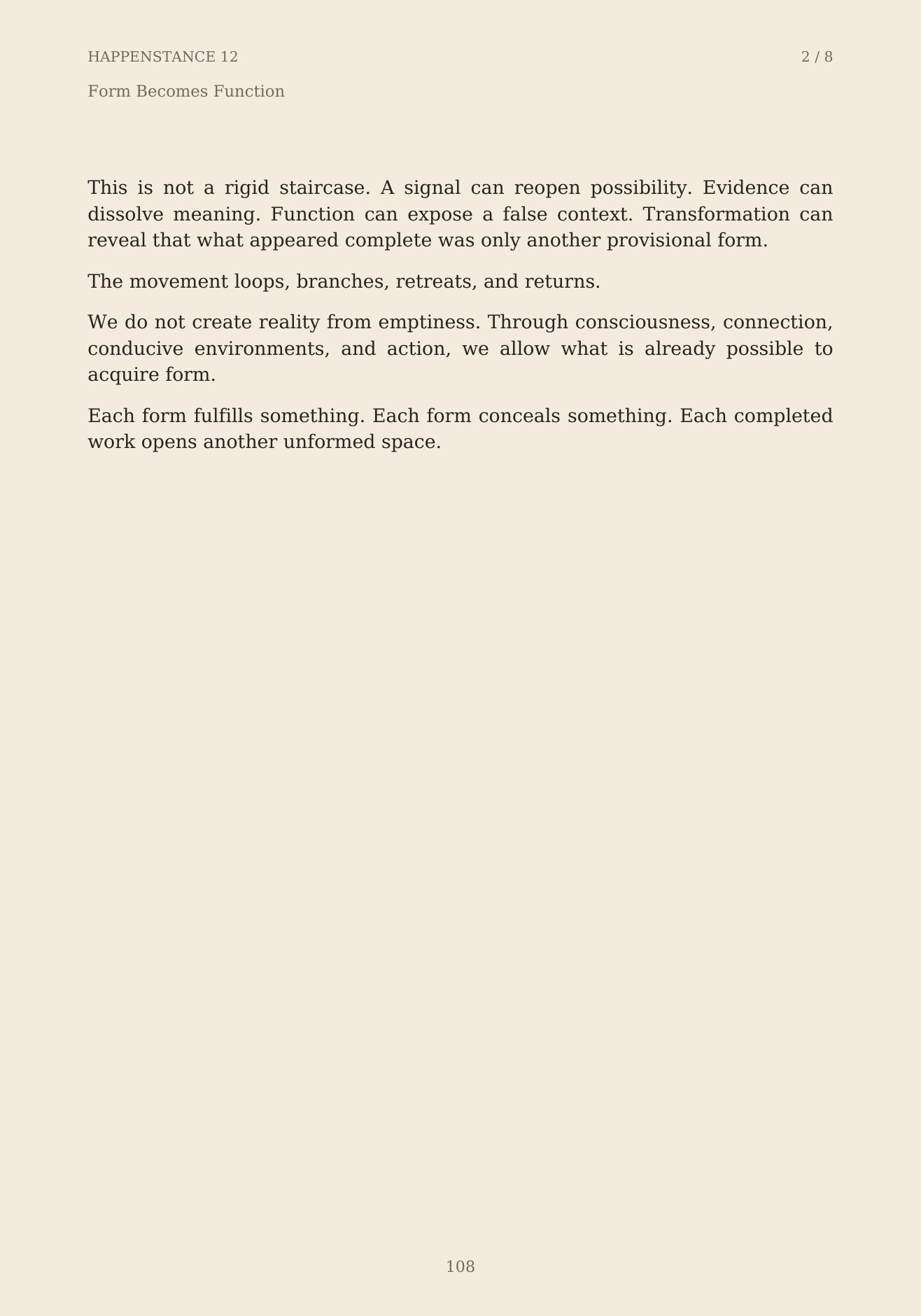 The Unformed Spaces, page 108 of 148