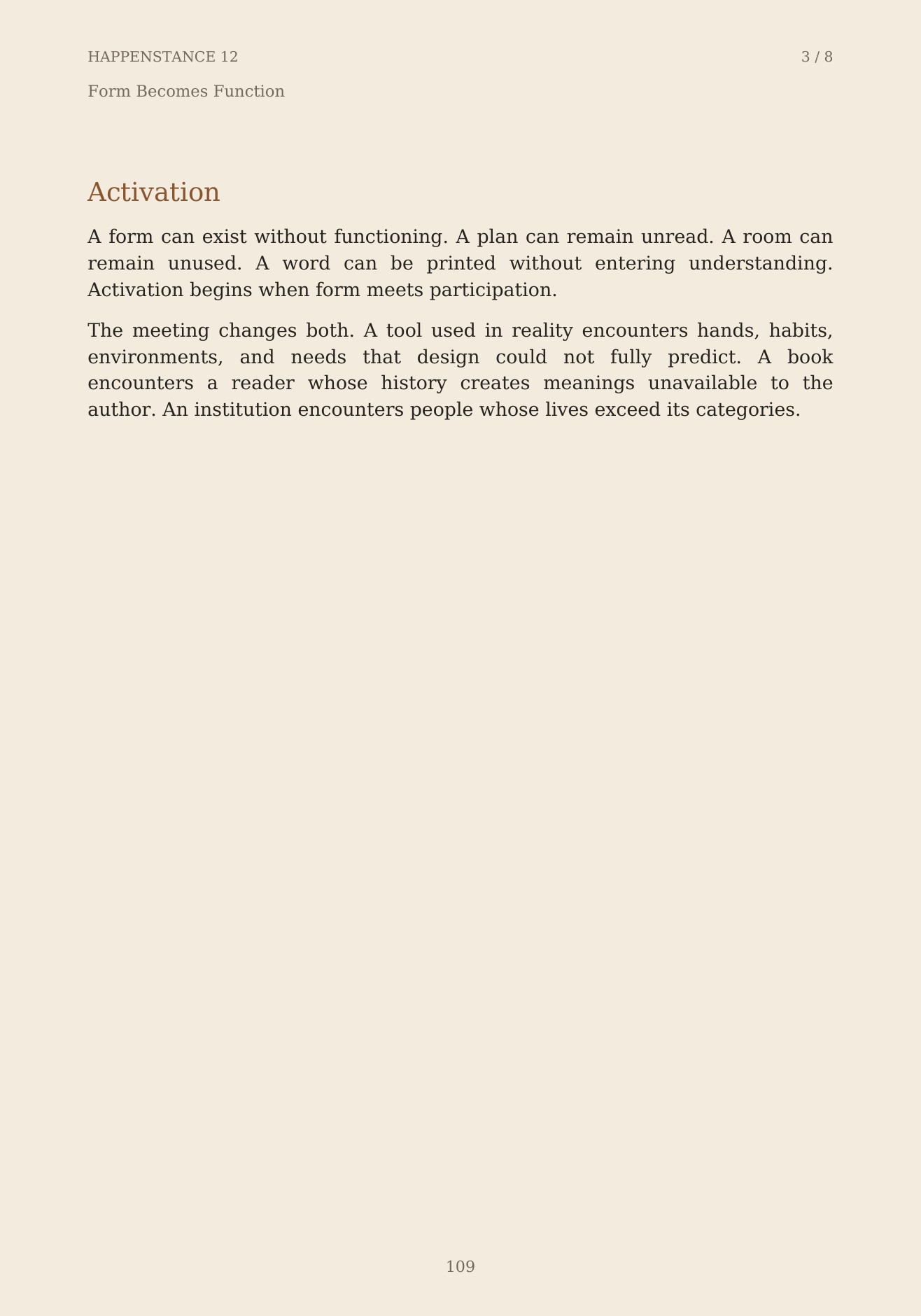 The Unformed Spaces, page 109 of 148