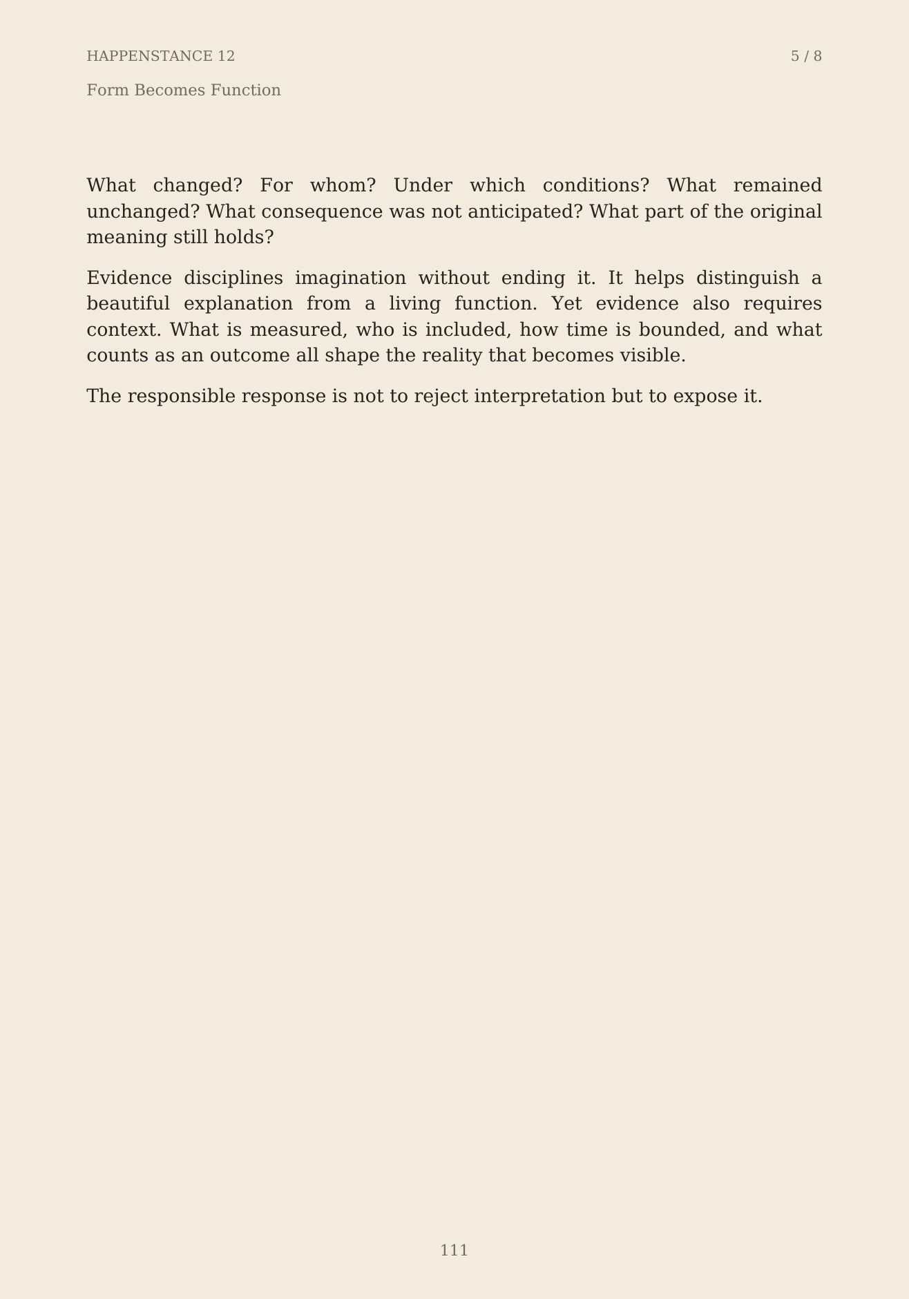 The Unformed Spaces, page 111 of 148