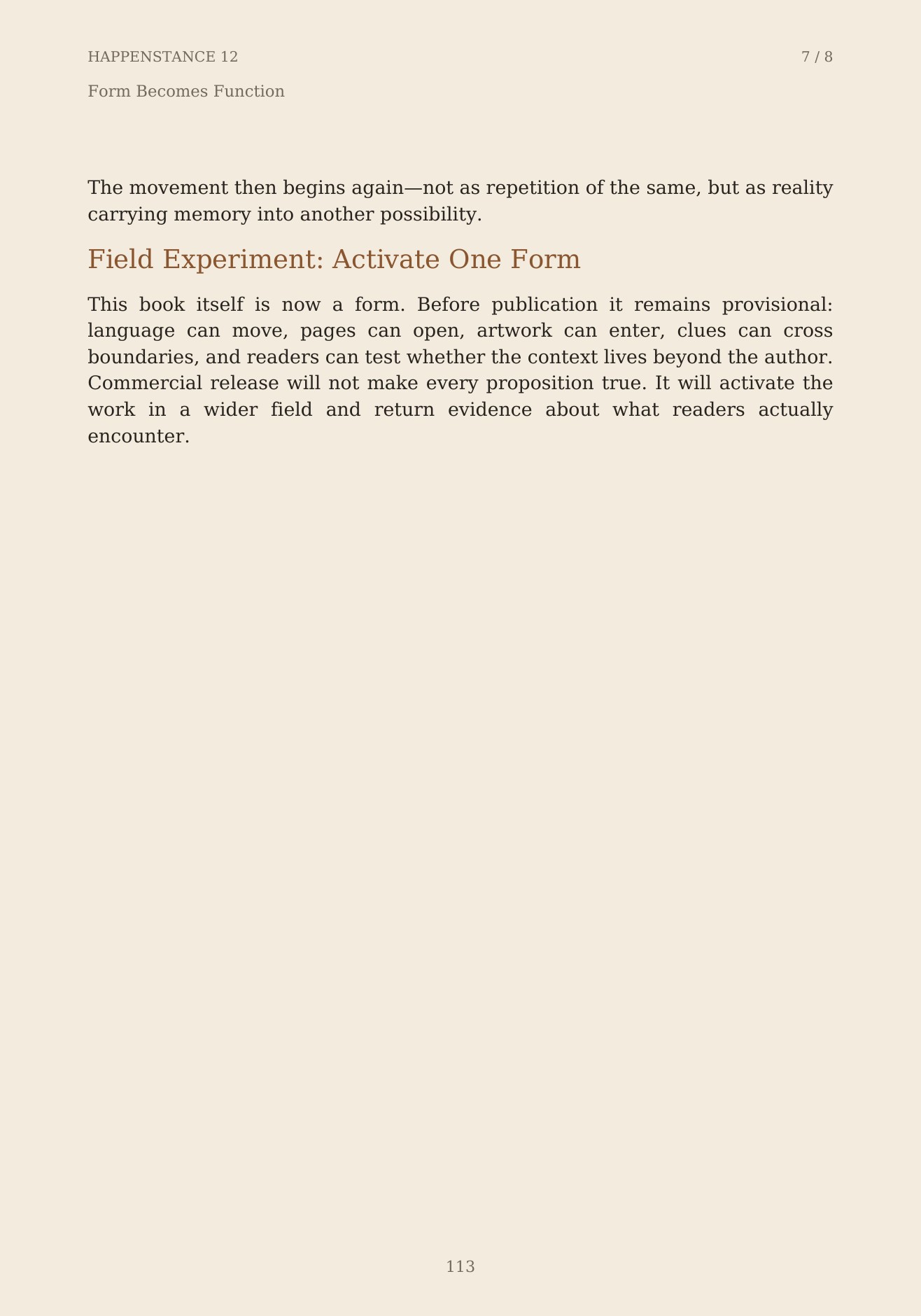 The Unformed Spaces, page 113 of 148