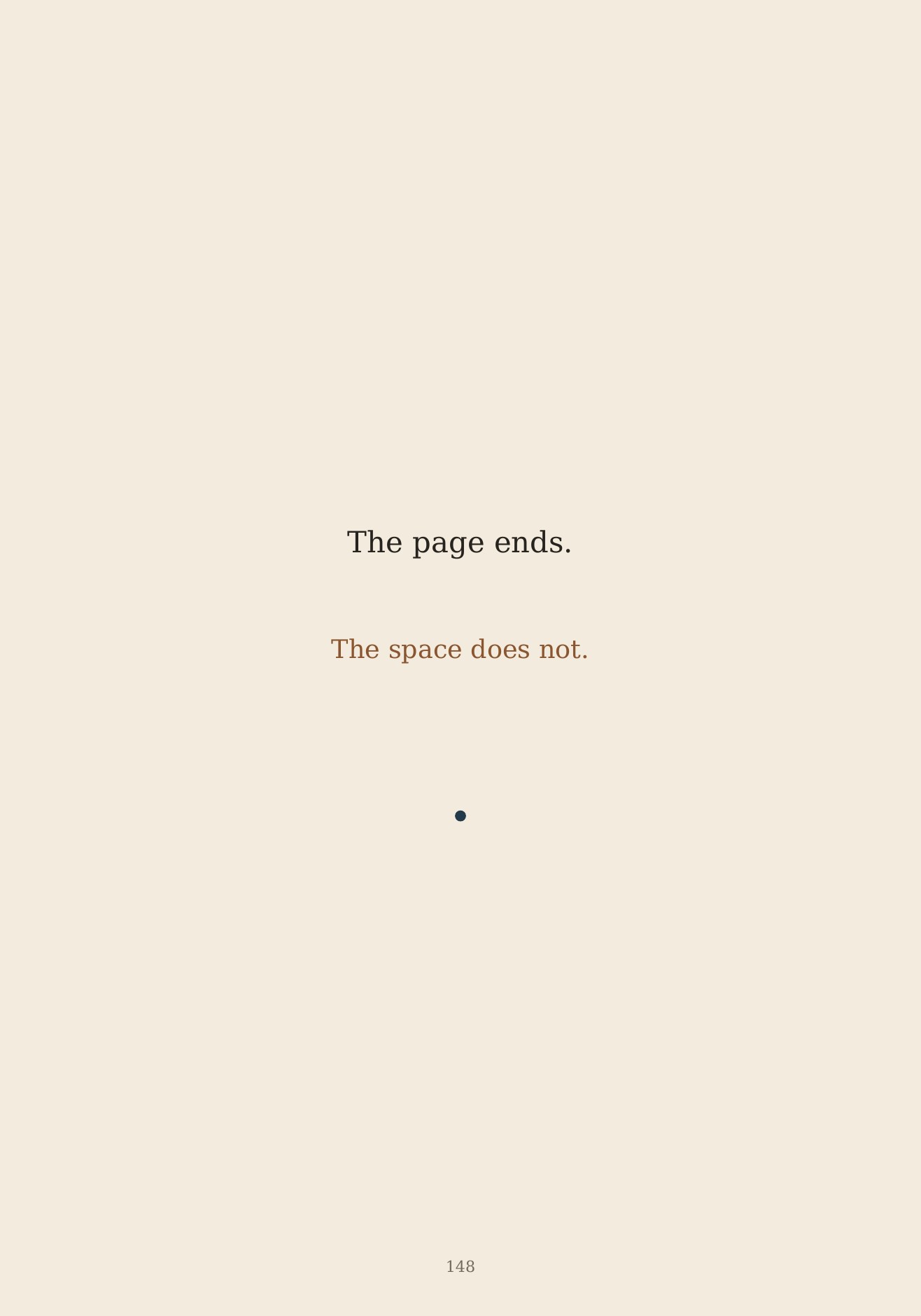 The Unformed Spaces, page 148 of 148
