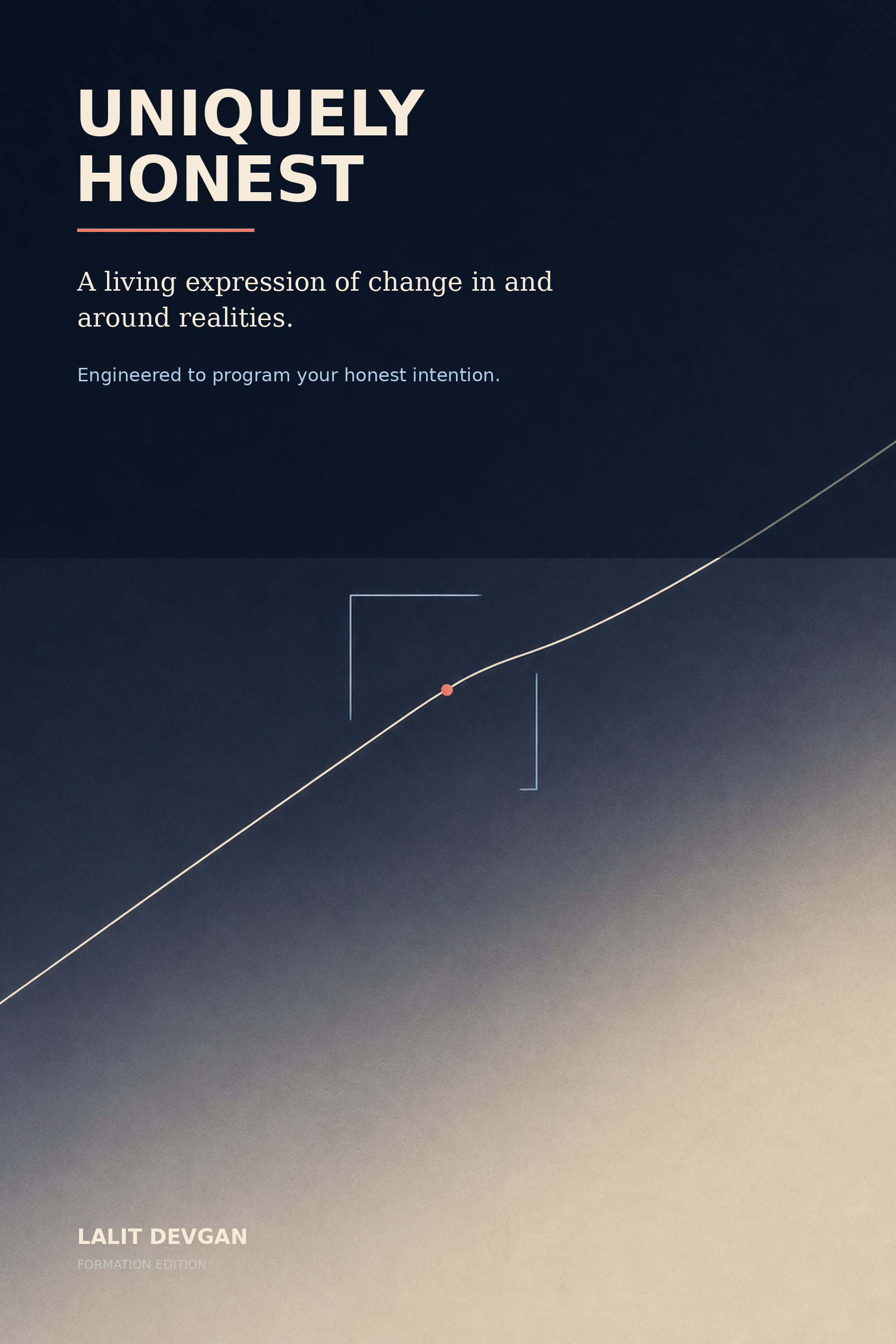 Complete front cover of Uniquely Honest, Formation Edition